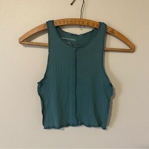 Sale!! CLOSET CLEAN OUT! American Eagle Teal Cropped Tank - XS